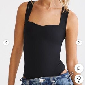 Black Sweetheart Neck Aeropostale Body Suit